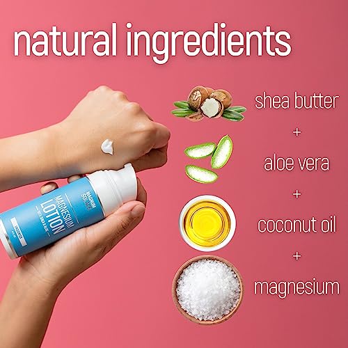 Magnesium Oil Spray & Magnesium Lotion - Infused with Aloe Vera, Shea Butter, Coconut Oil