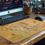 MTG Playmat Non-Slip Rubber Backing Printing Commander Board Game Desk Mat Duel Mat TCG PTCG Playmat 24x14 inches and Free Storage Bags (Middle Earth)