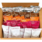 Ground Coffee | Gift Set Sampler Pack Variety Flavored Medium Roast Low Acid Mold Free Pouches | Gourmet Bulk Packets | Highest Rated Individual Premeasured Powder Bags for 12 Cup Drip Maker