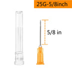 100 Pack 1ml 25 Gauge 5/8 Inch, for Scientific Labs, Industrial Dispensing and Liquid Measuring Supplies, Individually Sealed Packaging