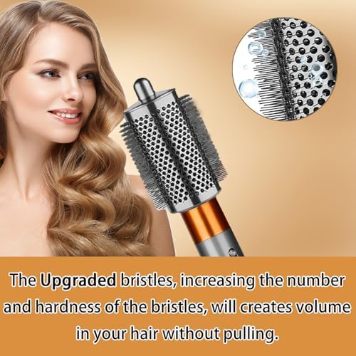 Large Round Volumizing Brush for Dyson Airwrap Attachments Bigger Round Brush Attachment for Dyson Air Wrap Styler HS05 HS01, Fluff up and Volumize for Styling (Iron)