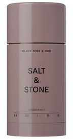 Salt & Stone Aluminum-Free Deodorant, Women & Men Black Rose & Oud 2.6 oz