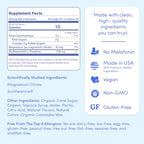 FIRST DAY Magnesium for Kids Gummies – Calm Kids Magnesium Citrate Gummies to Support Sleep & Relaxation – Bedtime Supplement with Suntheanine® L-Theanine, NO Melatonin - Strawberry - 30-Day Supply