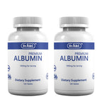 Dr.K&C Premium Albumin Protein Supplement 1000mg, 2 Bottles (120 Tablets Each), Daily Energy & Wellness Support