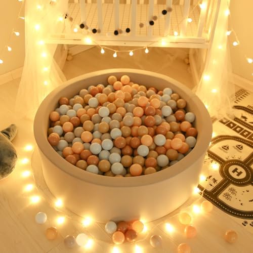 GOGOSO Ball Pits Balls for Toddlers Pack of 50 100 200 Plastics Shape Ball Non-Phthalate Non-BPA Non-Toxic 2.2-Inch Crush Proof Play Balls