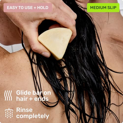 Ethique Gentle Unscented Conditioner Bar with Cocoa Butter - Plastic-Free, Cruelty-Free, Vegan, 2.12 oz - Formerly In the Buff