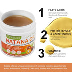 Frovetani Batana Oil from Honduras for Hair Growth, 100% Organic Raw , Promotes Hair Thickness, Healthier & Strengthening, Prevents Hair Loss 7.8FL.OZ
