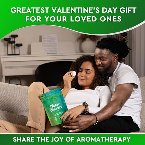 Cleverfy Shower Steamers Aromatherapy - 12 Pack of Menthol & Eucalyptus Shower Bombs with Essential Oils for Relaxation and Nasal Congestion. Valentines Day Gifts for Her and Him.