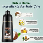 Fvquhvo Red Wine Hair Dye Shampoo 3 in 1 for Women & Men - Instant Herbal Red Shampoo Colors in Minutes & Long Lasting 16.90 Fl Oz