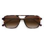 SOJOS Retro Aviator Sunglasses Women Men Trendy Rectangle Shades SJ2202C3