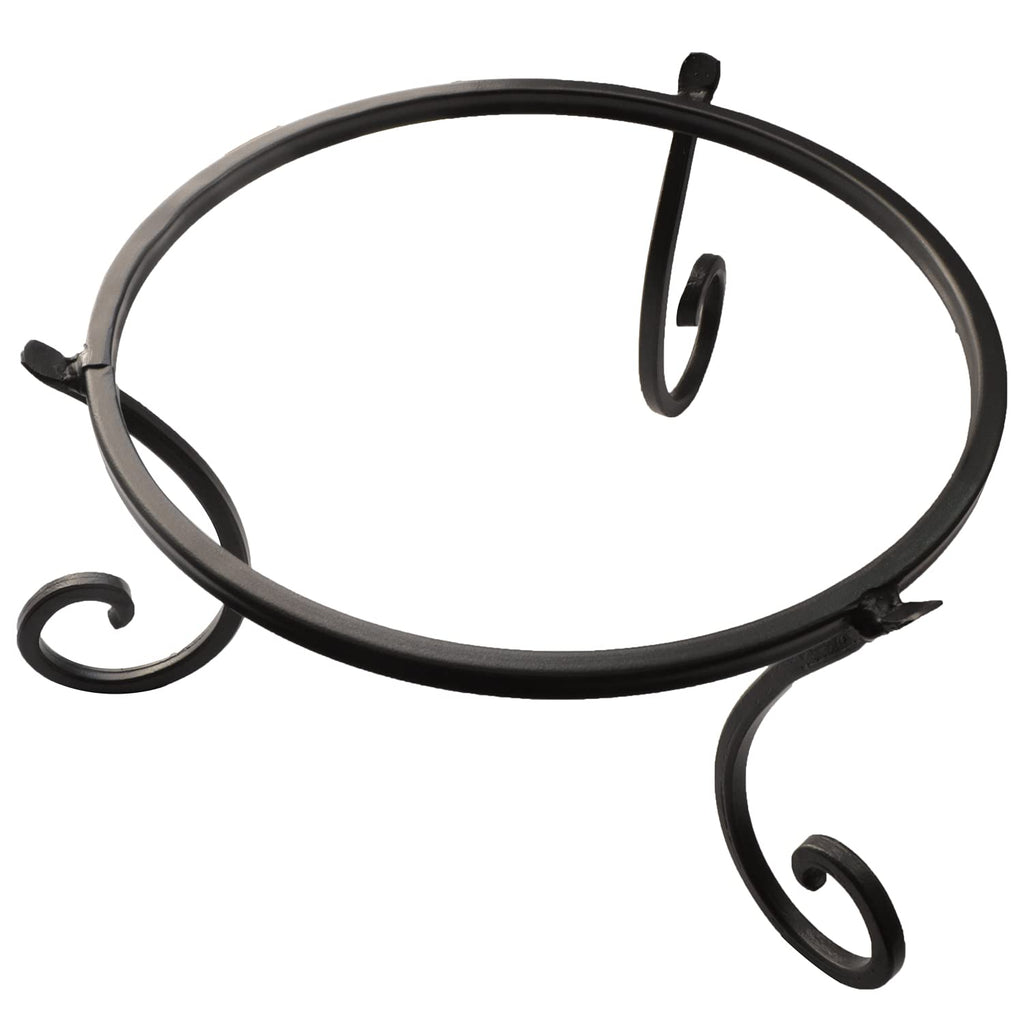 Metal Gazing Ball Stand for 10 or 12 Inch Balls, Low Short Wrought Iron Gazing Globe Display Stand Garden Sphere Holder, Fade and Weather Resistant Outdoor Decoration for Homes, Yards and Gardens