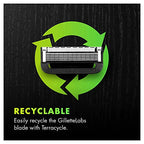Gillette Labs Men's Razor Blade Refills with Exfoliating Bar, Compatible with Gillette Labs Razors, 10 Cartridges