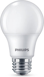 PHILIPS LED Basic Frosted Non-Dimmable A19 Light Bulb - EyeComfort Technology - 800 Lumen - Soft White (2700K) - 10W=60W - E26 Base - Indoor - 8-Pack