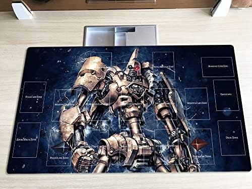 New Playmat Ancient Gear Golem TCG CCG Trading Card Game Mat with Zones + Free Bag (ZD039-284-A)