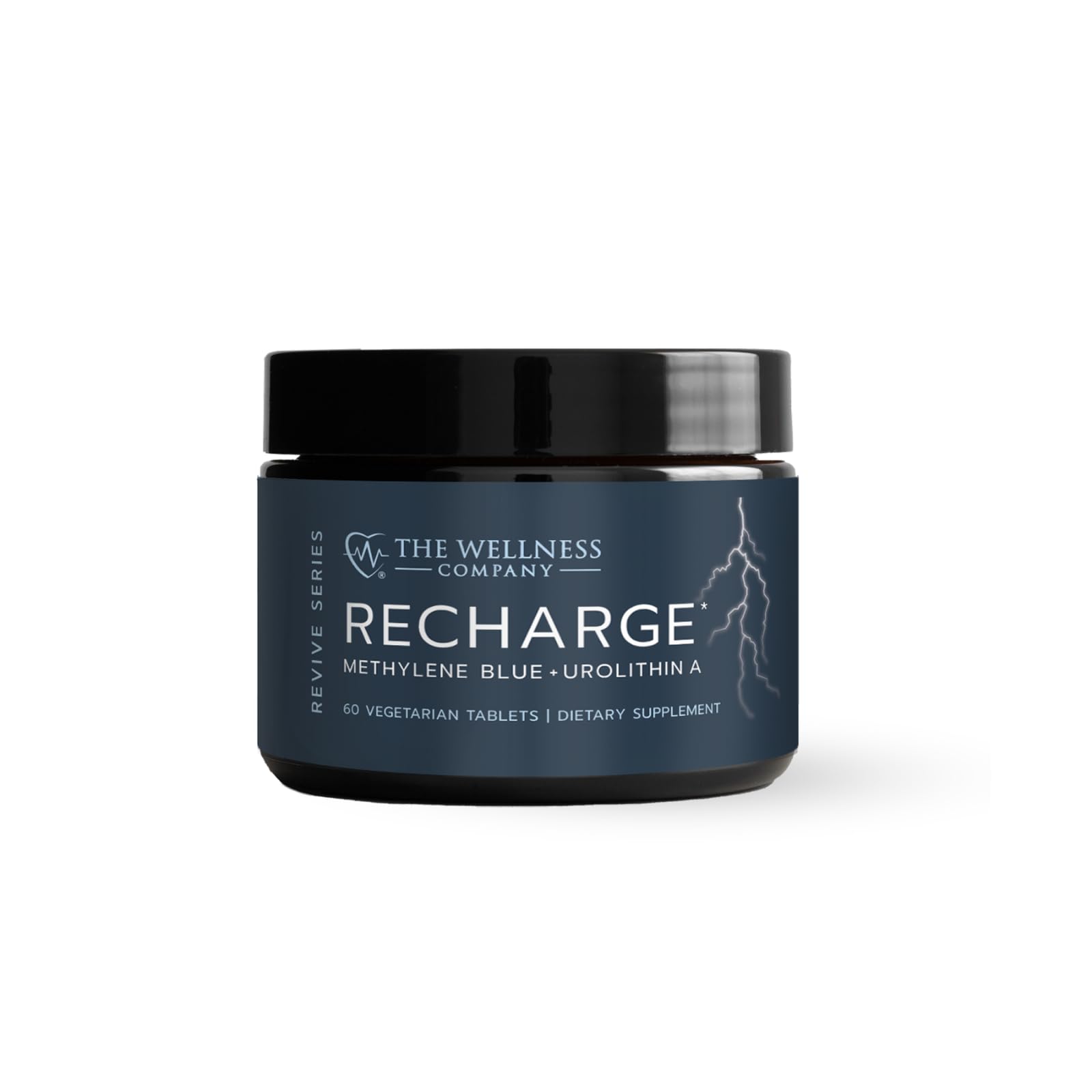 Recharge – Cognitive Performance, Mitochondrial Boost, Energy Production - Methylene Blue, NAD, PQQ | 60ct (1 Month Supply)