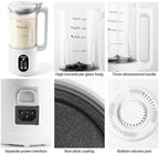 8 in 1 Automatic Nut Milk Maker, Almond Milk Maker,40oz （1200ML）Automatic Soy Milk Maker for Homemade Oat, Coconut, Soy, Plant Based Milks with Delay Start/Keep Warm/Boil Water