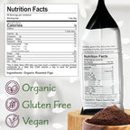 FigBrew Beanless Coffee Supplement | Coffee Alternative, Caffeine-Free, Single-Ingredient | Digestion-Friendly, Low Acid, Keto, Vegan & Organic| 68 Servings, 12oz Bag