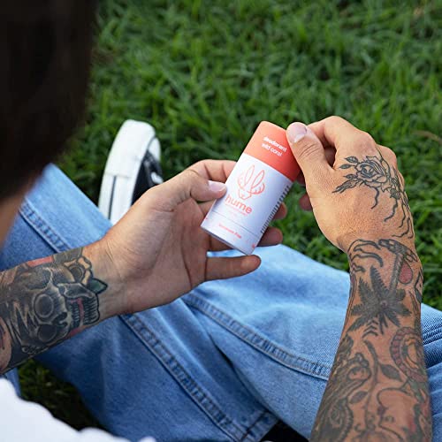Hume Supernatural Aluminum Free Deodorant for Women & Men - Probiotic, Plant-Based, Baking Soda Free, Aloe, & Cactus Flower, Anti Sweat, Stain & Odor – Desert Bloom, Amber Woods, Wild Coral