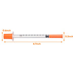 JIUPULL 30PACK U-100 Syringes, 30G 5/16" (8mm) 1ml/cc Disposable Syringe