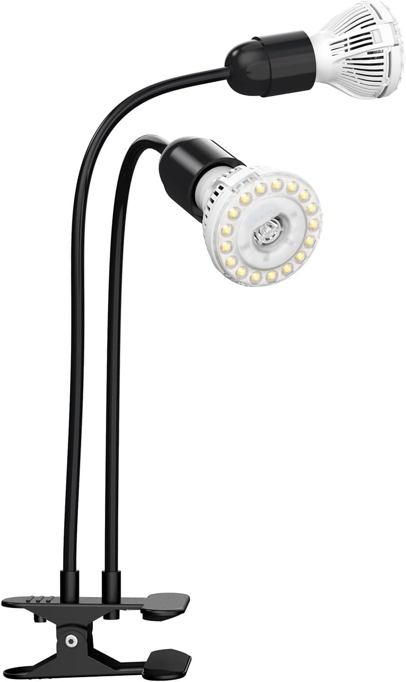 SANSI LED Grow Lights for Indoor Plants, 300W Full Spectrum Gooseneck Clamp