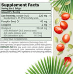 ANDREW LESSMAN Prostate Support Supplement for Men's Health, 60 Softgels, No Additives - Saw Palmetto for Men, Pumpkin Seed Oil, Lycopene, Omega-3 for Prostate Health, Urinary, Bladder Function