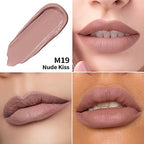 Oulac Matte Liquid Lipstick 2 PCS Set, Long Lasting Lipstick Waterproof Lip Stain, No Transfer, Creamy High Pigmented Formula with Rose Oil, Vegan [M19+M24]