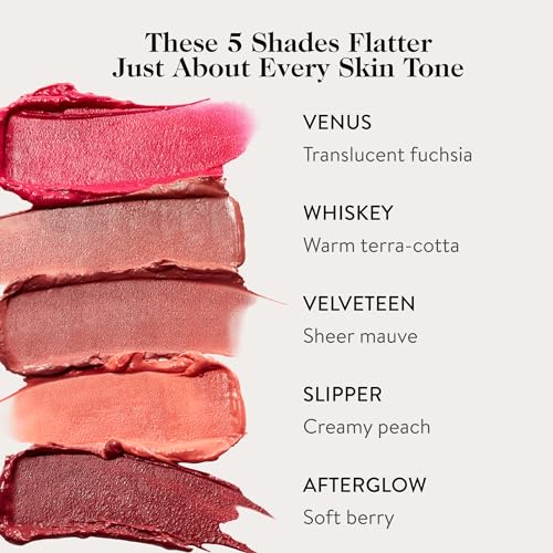 goop Beauty Cream Blush | Sheer Pop of Color for Lips & Cheeks | Vitamin C, Vitamin E, & Safflower Oil | Natural Makeup for Glowing Skin | Paraben & Silicone Free | 0.5 oz | Velveteen - Sheer Mauve