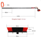 ZH-VBC Water Fed Pole Kit & Outdoor Window Cleaner Window Glass 3.6M/5.4M/6M/7.2M/9M/11M Telescopic Extension Pole Cleaning Kit, for Photovoltaic Panel Cleaning Trucks,18FT/5.4M