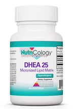 NutriCology DHEA 25 mg - Micronized Lipid Matrix Tablets - Hormone & Vitality Support - Enhanced Absorption Formula - Hypoallergenic - 60 Servings - 60 Tablets