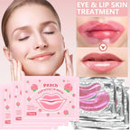 30 Pairs Lip Mask & Eye Mask,Under Eye Patches for Reducing Fine Lines & Dark Circles,Collagen Crystal Lip Patches for Lip Spa Daily Labial Masks Hydrating Lip Treatment Christmas Gifts