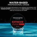 TRENDSTARTER - EXTREME (4oz) (PACK of 2) - Strong Matte Finish - Premium Water Based Flake-Free Styling Pomade for All Hair Types - All-Day Hold