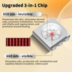 New Red Light Therapy for Feet, Dual Wavelength 160 LEDs for Foot Pain Relief, Adjustable Power and Time Controller.
