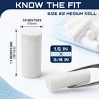Dental Cotton Rolls 100 Count, Nose Bleed Stoppers, Wisdom Teeth Recovery