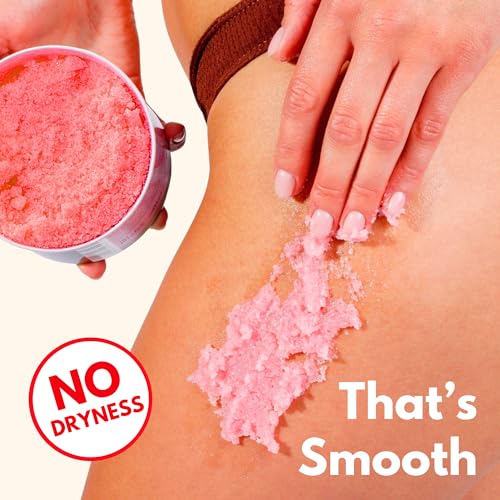 Bikini Area Exfoliator, 2% Kojic Acid Vitamin C & 7% AHA/BHA Even Skin Tone & Ingrown Hair - Underarm Scrub - Radian, Smoothe & Soften Body Scrub