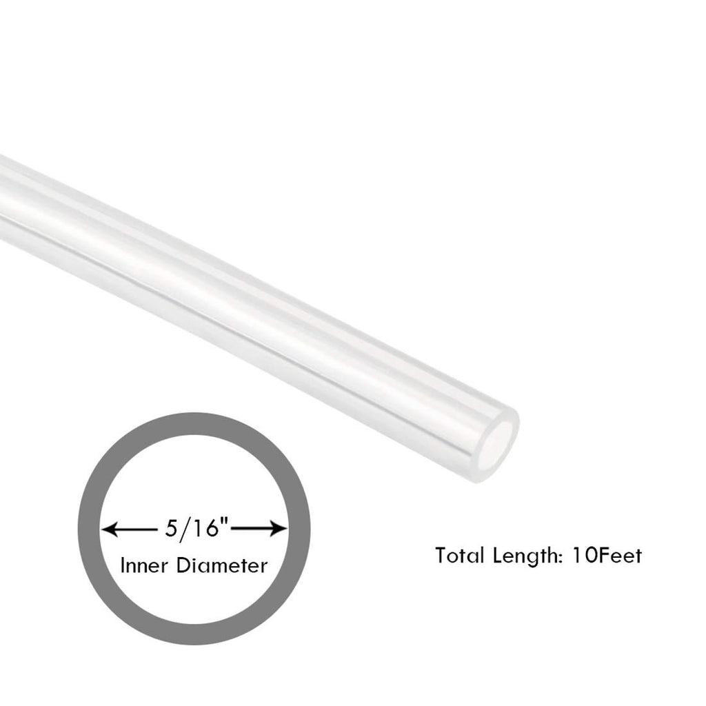 5/16" ID Silicon Tubing, JoyTube Food Grade Silicon Tubing 5/16" ID x 7/16" OD 10 Feet High Temp Pure Silicone Hose Tube for Home Brewing Winemaking