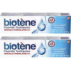 Biotene Fresh Mint Original Gentle Formula Fluoride Toothpaste, 4.3 Ounces Each (Value Pack Of 2)