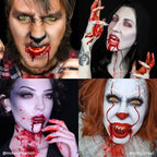 Mehron Makeup Stage Blood | Realistic Fake Blood For Halloween | Stage Blood Makeup| Washable Fake Blood for Special FX, Stage & Screen, Halloween, & Cosplay (16 oz) (Bright Arterial)