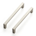 Ravinte 30 Pack Solid 5 Inch Square Cabinet Handles - Brushed Nickel Pulls for Kitchen Drawers and Cabinets - Hardware Handles