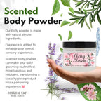 Cherry Blossom Scented Body Powder for Men & Women, Perfume Dusting Powder, Bath Powder with Fragrance & Essential Oils, Talc Free 8oz Container, Made in USA