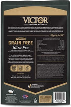 Victor Super Premium Dog Food – Grain Free Ultra Pro Dry Dog Food – High Protein, Low Carb Dog Food for Active Dogs – 42% Protein Dog Food for Sporting Dogs of All Breeds & Sizes, 5 lb