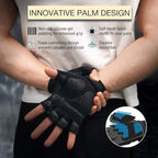 ATERCEL Workout Gloves for Men and Women, Exercise Gloves for Weight Lifting, Cycling, Gym, Training, Breathable and Snug fit (Black, XS)
