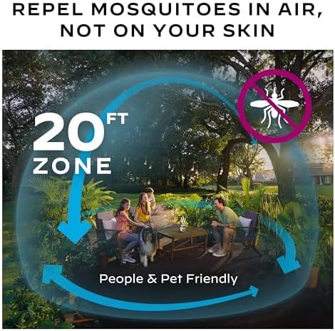 Thermacell E-Series Rechargeable Mosquito Repeller with 20’ Mosquito Protection Zone; Bug Spray Alternative; Scent Free