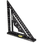 Johnson Level & Tool 1904-0700V 7-1/4" Johnny Square® MACH-1™ Smart Mark™ Rafter Square with Level Vial, Black