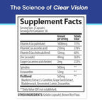 Eye Health Supplement – 14 Essential nutrients for Clear Vision, Blue Light Protection, and Long-Term Eye Health. Supports Clarity and Eye Wellness. 60 Capsules. (1 Pack)