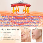 Face Neck Massager with 7-Color Light Modes for Skin Care,Tightening,Smoothness - Red LED Light Therapy Device Triple-Action Beauty Tool