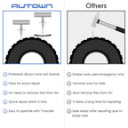 AUTOWN Flat Tire Repair Kit 68pcs, Heavy Duty Tire Plug Kit to Fix Puncture