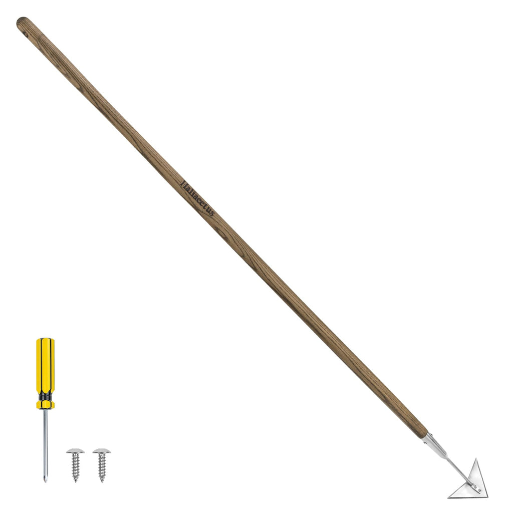Haliaeetus Triangle Hoe, 60'' Scuffle Hoe Keeping Your Back from Tiring Out