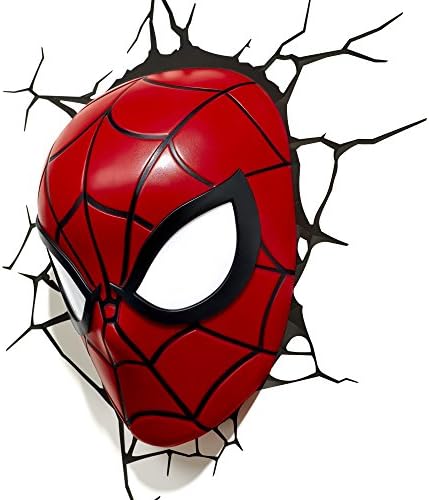 3DLightFX Marvel Spiderman Mask 3D Deco Light