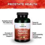 Swanson Pumpkin Seed Oil - High Bioavailable EFAs - (100 Softgel Capsules, 1000mg Each) (3 Pack)