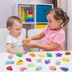 120 Pack Squishy Toys, Kawaii Squishies Party Favors for Kids 4-8 8-12 Treasure Box Toys for Classroom Birthday Xmas Gifts Goodie Bag Mini Animals Mochi Squishy Stress Relief Sensory Toys Random